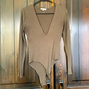 Wasabi & Mint forest green body suit